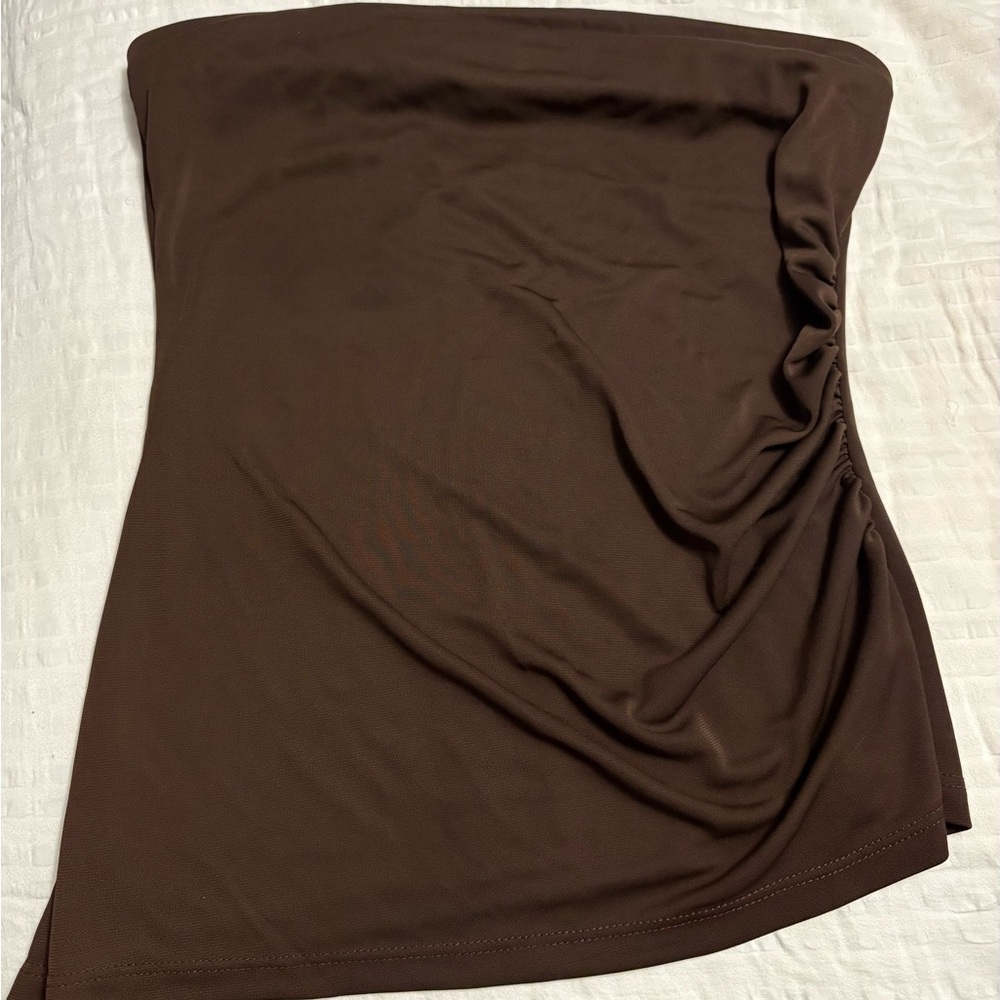 Dynamite Women’s Brown Strapless Top